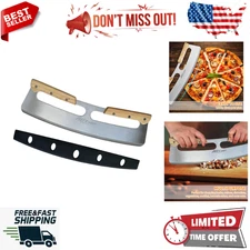 Pizza Cutter with Swinging Blade, Stainless Steel Blade, Large Pizza Slicer/Slic