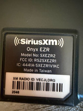 SiriusXM Onyx EZR SXEZR2 Satellite Radio Receiver Black w/ Car Adapter