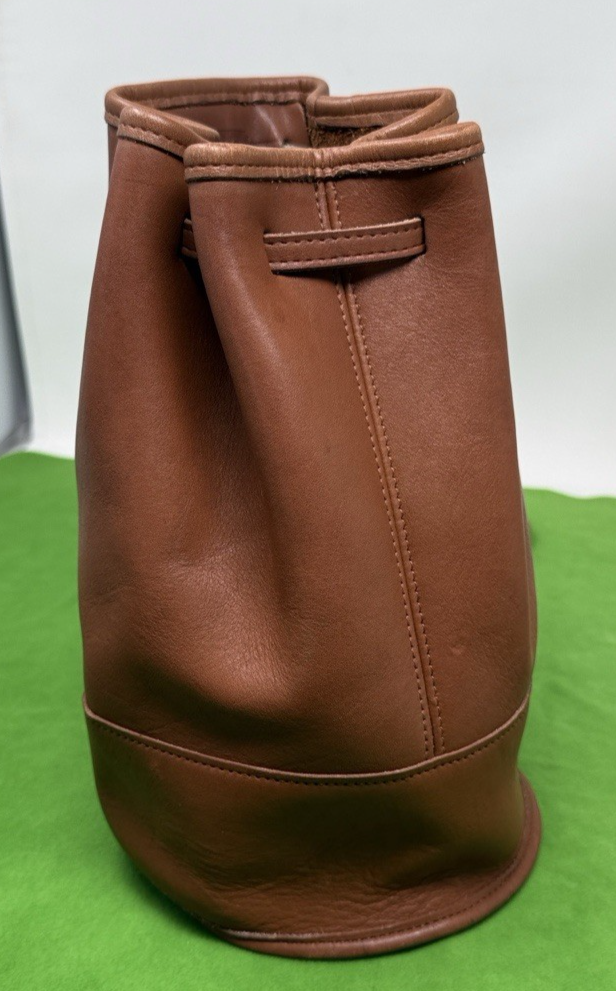 Vintage Coach Tan Leather Bucket Backpack‎ #9984 Vintage Coach Tan Leather Bucket Backpack #9984  main image 2