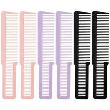 6 Pieces Hair Cutting Comb for Women, Professional Barber Combs All Purpose C...