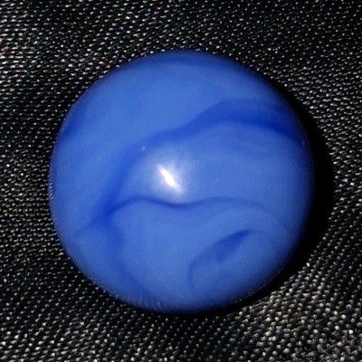 Alley Agate BLUE FLAME Swirl Marble  Near Mint 