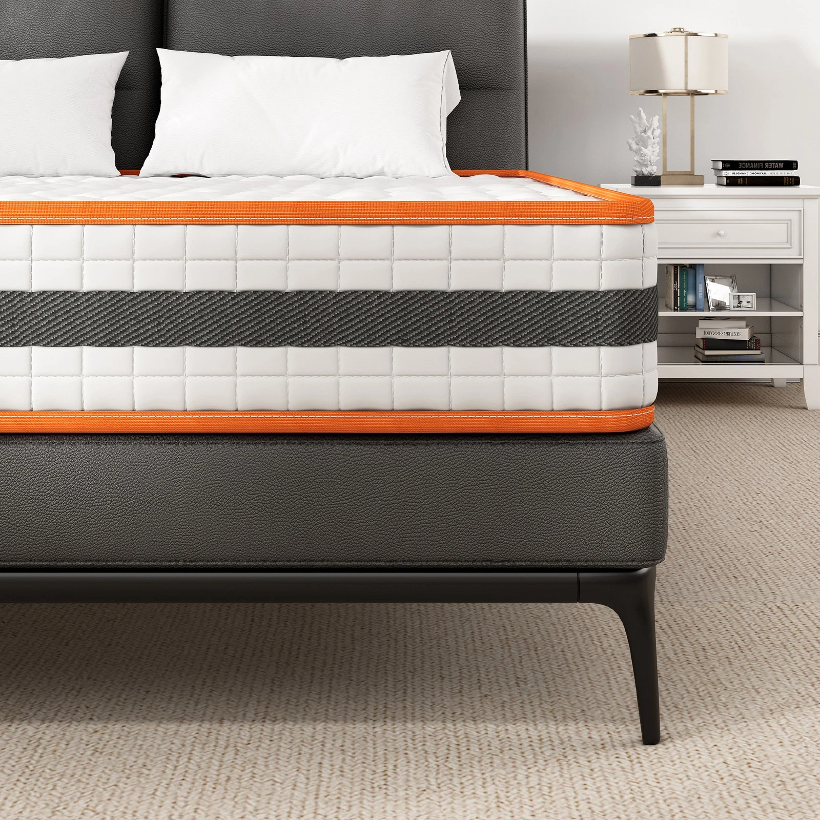 Memory Foam Quilted Sprung 20cm deep Mattress 4ft6 /3ft / 4ft / 4ft6 /5ft / 6ft