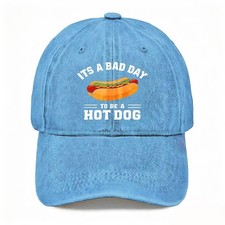 Unisex Classic Hotdog Funny Food Meme Washed Dad Hat Baseball Cap Adjustable