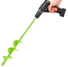 Auger Drill Bit for Planting 1.6X16.5Inch Extended Length Garden Auger Spiral Dr