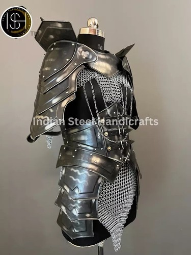 Armadura femenina de coraza antigua medieval, cosplay, SCA, LARP armadura, regalo para mujer - Imagen 9 de 10