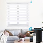 Motorized Automatic Zebra Blinds Day and Night Roller Shades Wifi Phone Control