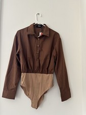 Cider Women Shirt Bodysuit M Long Sleeves NWT