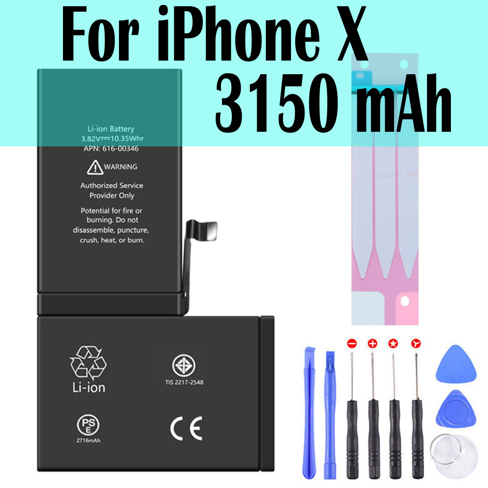 NEW Replacement For iPhone X Internal super capacity Battery-3150