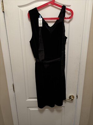  NWT Draper James RSVP  Dress Velvet Bow Back Ribbon Knot Waist Size XXL