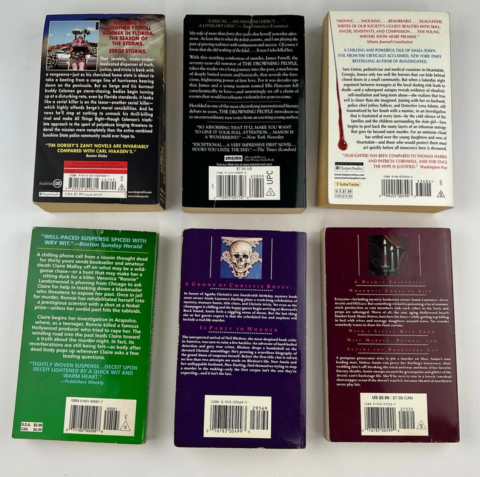 Лот из 6 книг Crime Mystery Suspense в мягкой обложке Something Wicked KissCut другие - Изображение 3 из 4