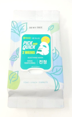 Dewytree Pick & Quick Soothing  Masks - 14 Count - Exp- 03/26 FAST SHIPPING