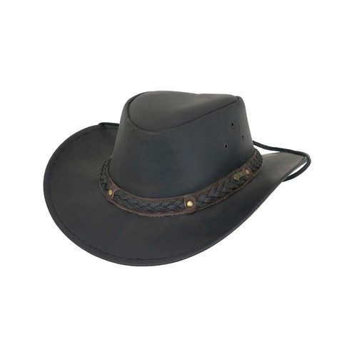 Henschel Black Suede Cowgirl Hat with Concho Band - Medium Henschel Black Suede Cowgirl Hat with Concho Band - Medium main image 4