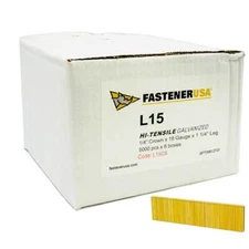 1-1/4" LEG x 1/4" CROWN 18GA GALV L15 STAPLES 30,000ct | L15C6