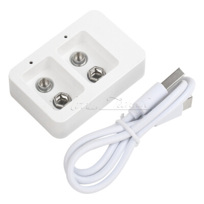 2 Slots Multi-function Ni-MH 9V Rechargeable Battery Charger Smart Fast Charging