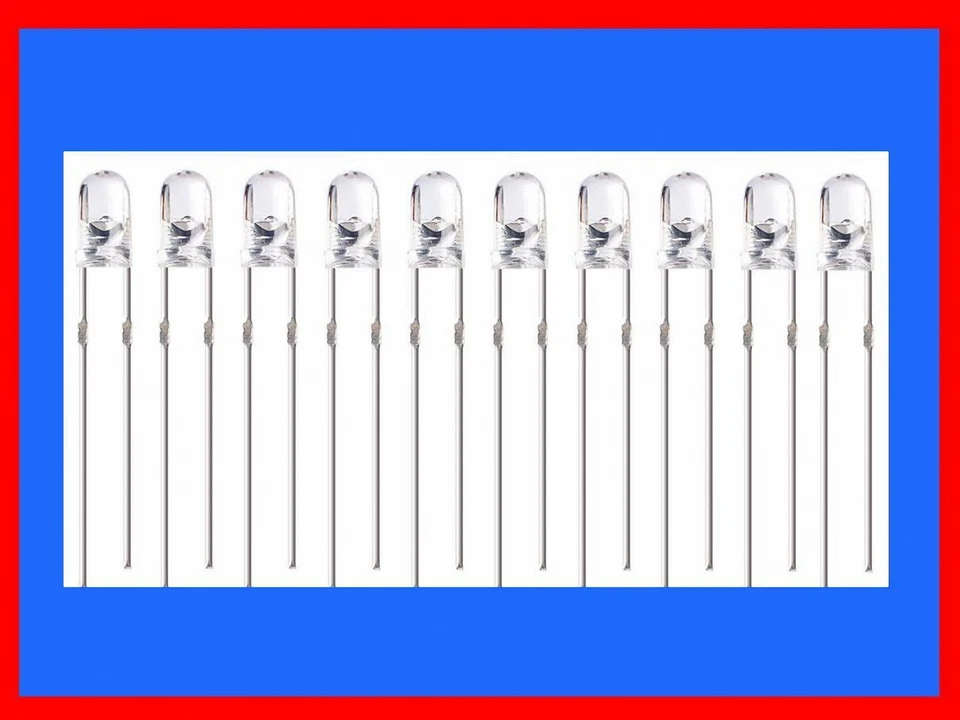 LED - 3mm Gelb 5000mcd Kit Ultra helle LED / 25 Stück Neu - Bild 4 von 4