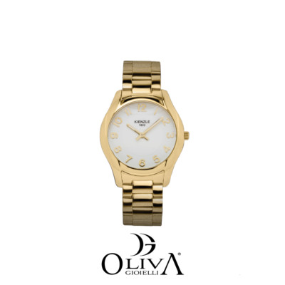 KL601PL KIENZLE OROLOGIO ACCIAIO QUADRANTE BIANCO QUARZO SOLOTEMPO