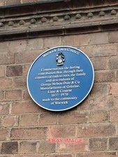 PHOTO  BLUE PLAQUE NELSON CLUB WARWICK