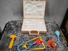 Fisher Price Medical Kit Vintage 1970s Doctor Kit Nurse Kit with case.