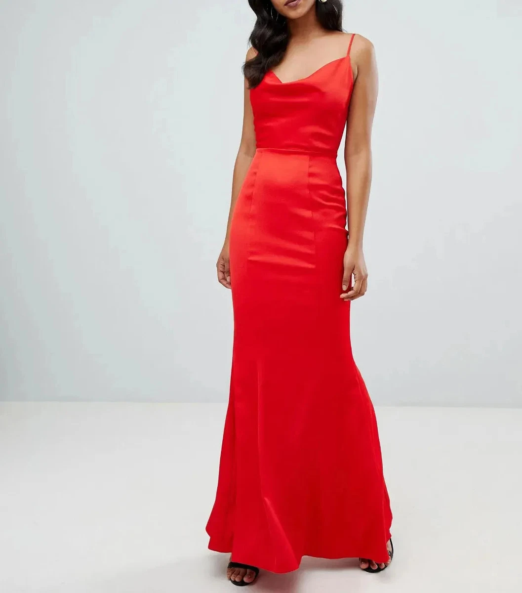 LIPSY London Maxi Red Dress Size UK 12 EU 40 eBay
