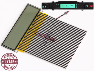 NEU DIGITALUHR ANZEIGE FÜR DAIMLER JAGUAR XJS XJ6 XJR LCD DISPLAY KONTAKTFOLIE