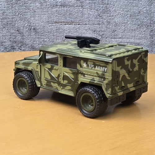 Ruote vintage Soma Mighty US Army Jeep Hummer Humvee 1998 scala giocattolo camion - Foto 10 di 16