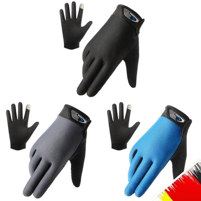 VIMAZ Full Finger Men Handschuhe Touchscreen Mesh Sport Angeln Radfahren Handsch