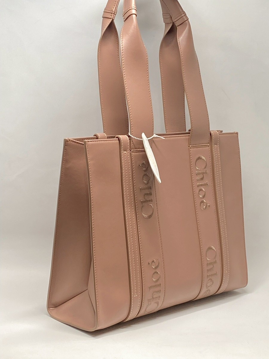 Chloe Woody Medium Leather Tote Bag | eBay