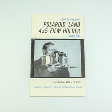 Polaroid Land 4x5 Film Holder Instruction Manual