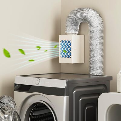Indoor Dryer Vent Kit HG Power Metal Dryer Vent Box Safety Vent Flap Dryer Li...