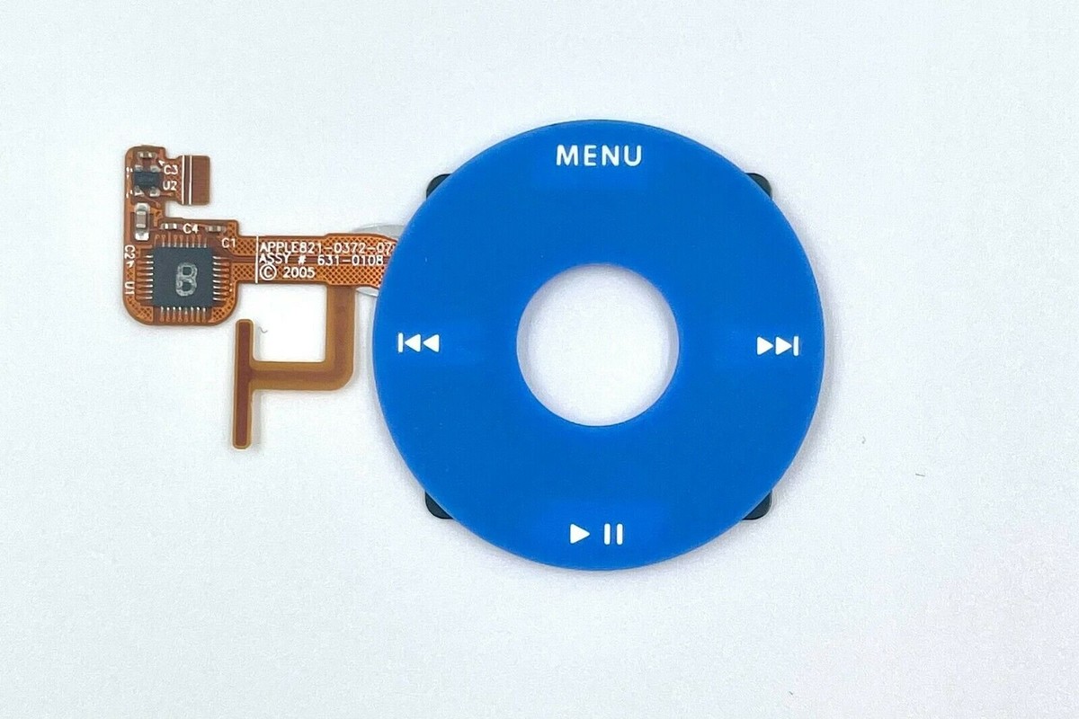 iPod Classic Blue Click Wheel / Center Button Flex Apple 5th