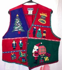Erika Classics Christmas Vest -womans Xl