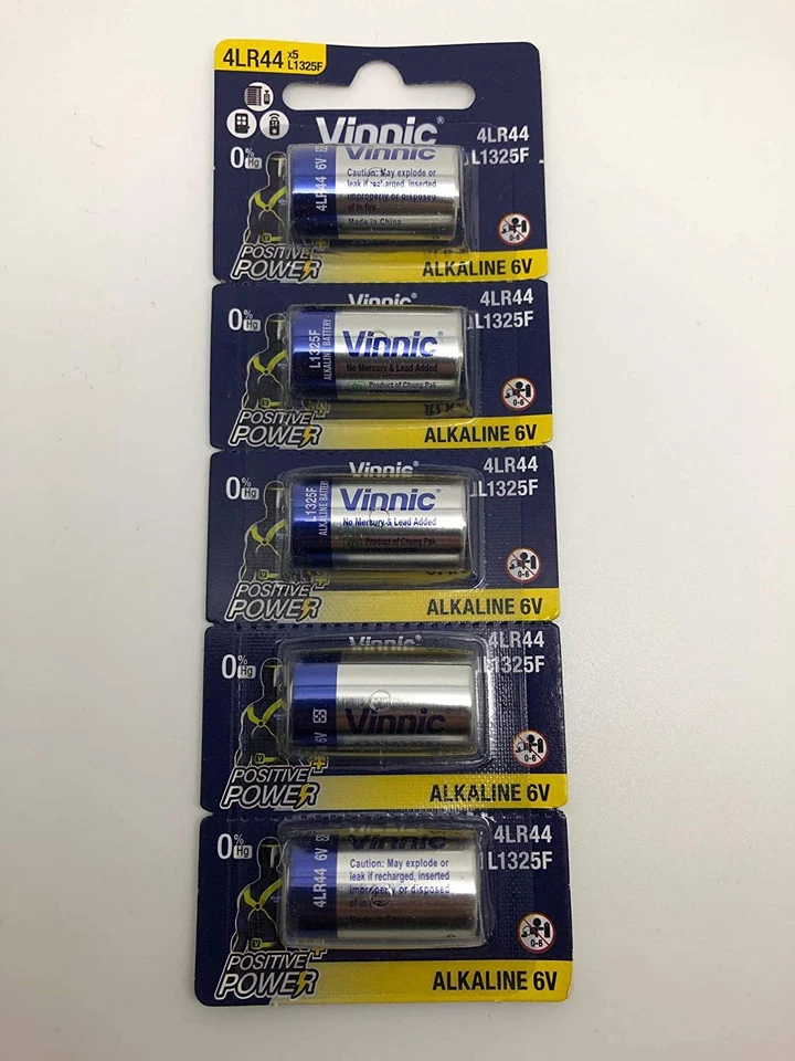 Blister de 5 piles 4lr44 L1325F Vinnic alcaline 6V