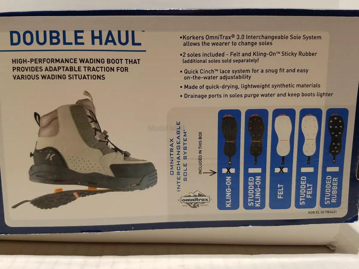 Korkers clearance double haul