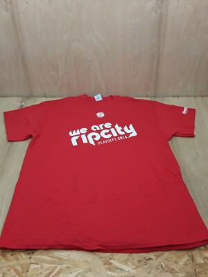 Portland Trail Blazers XL T-Shirt We are Rip City Playoffs 2014