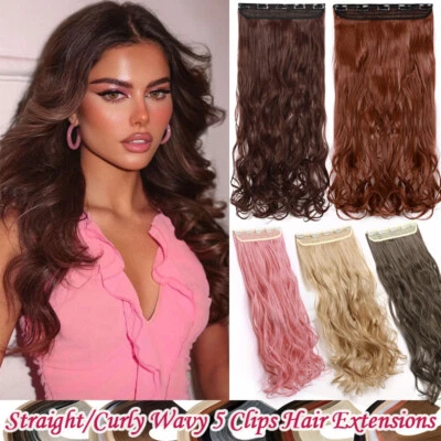 Clip in Haarteil wie Echthaar Extensions Lockig Haarverlängerung DICK Balayage - Bild 1 von 4
