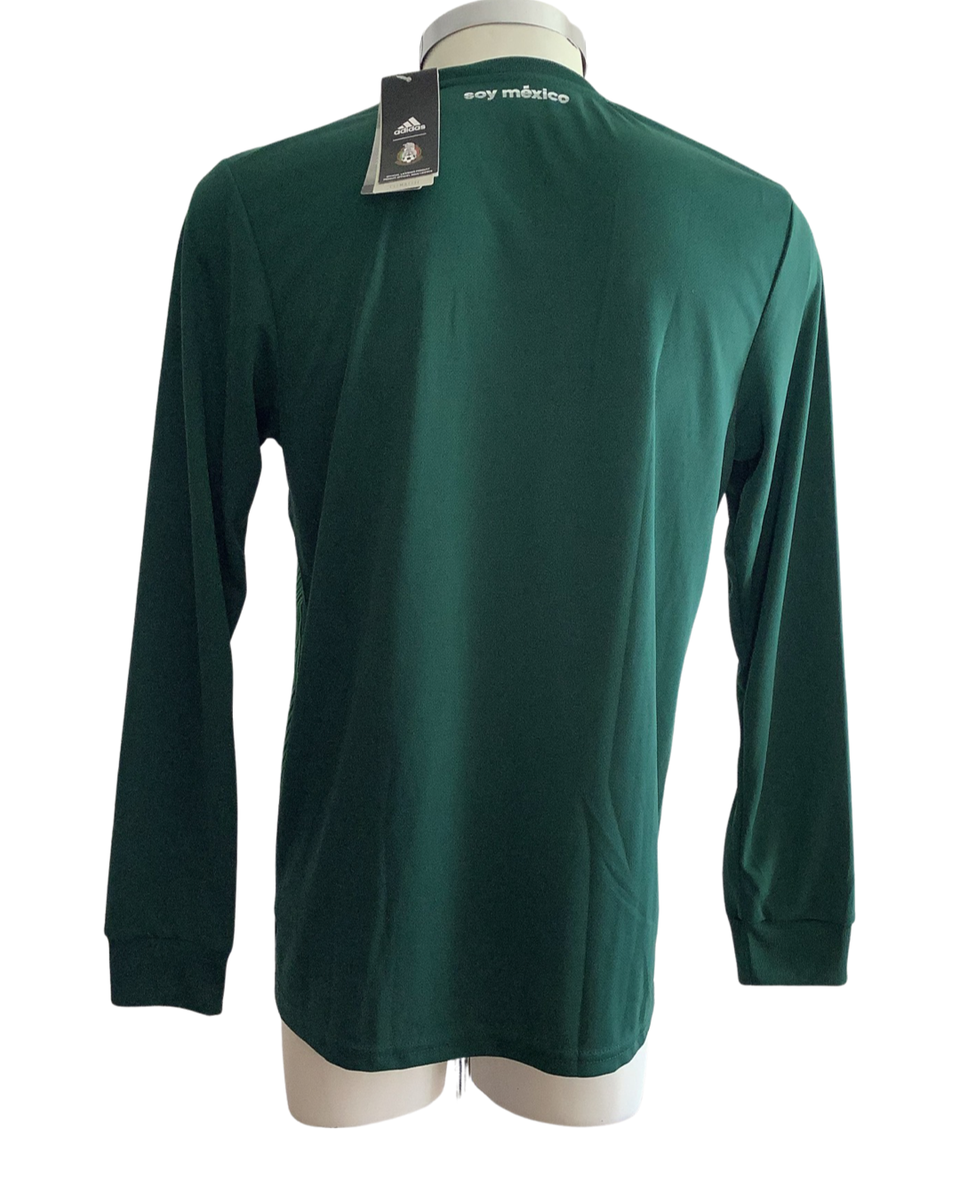 Mexico FMF Home Jersey Green Long Sleeve Mens Large World Cup 2018