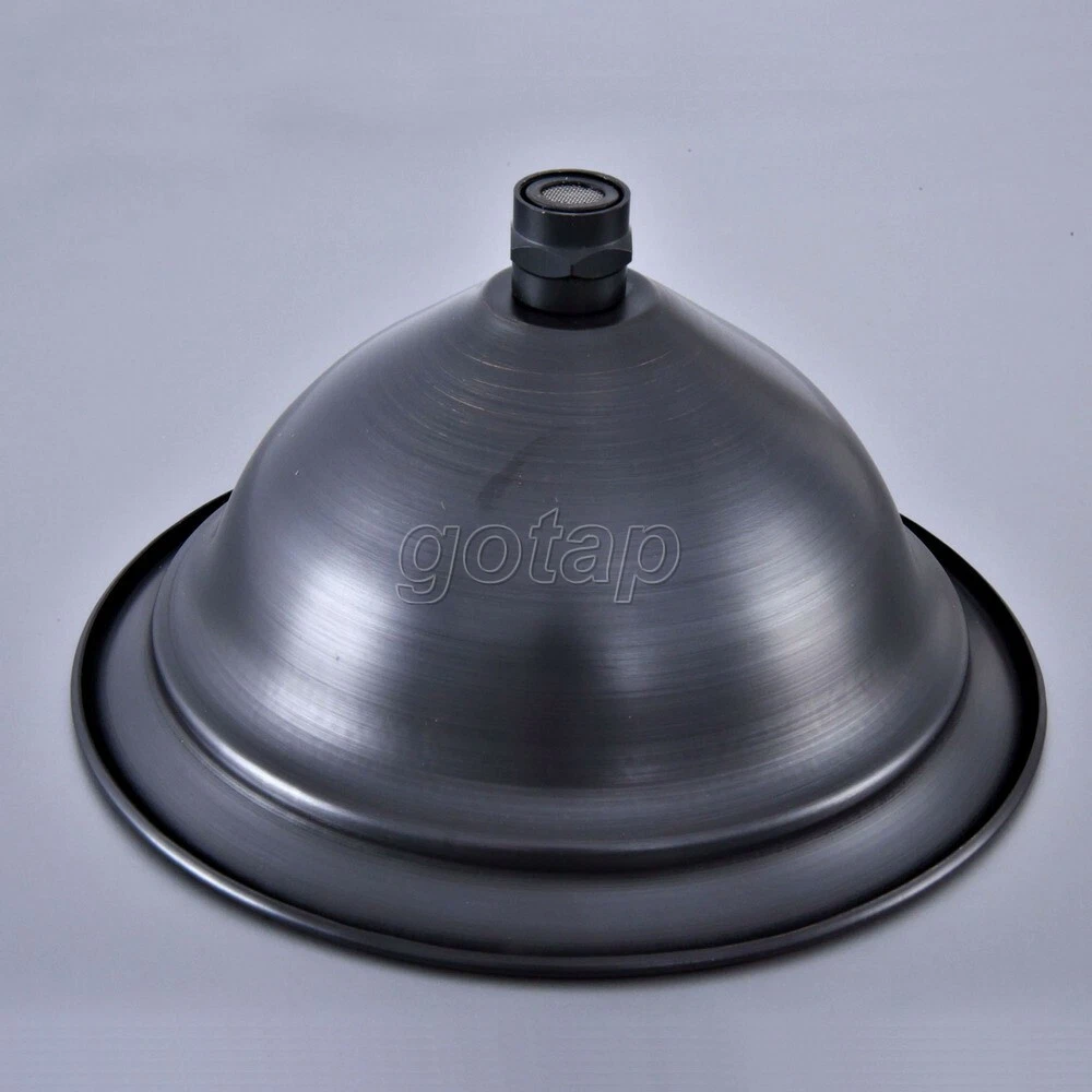 Oil Rubbed Bronze 8" Round Rainfall Shower Head Bathroom Rain Shower Head