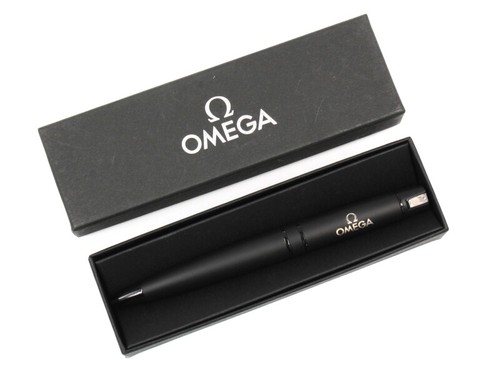 Omega Penna a Sfera Con Scatola Nera Opaca Elegante + Confezione Originale NEW - Imagen 6 de 6