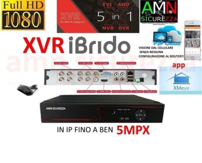 DVR NVR IBRIDO NVR HVR AHD TVI CVI CH CANALI FULL HD IP CLOUD 3G