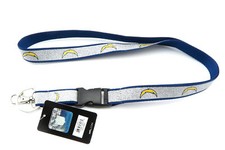 SAN DIEGO CHARGERS NFL Football Official Licensed Sparkle Lanyard Key Chain