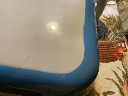 Antico portapane capsula per pane contenitore per pane barattolo smaltato - Foto 3 di 9