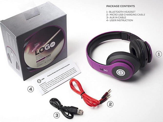 Bluetooth Headset IJOY LoGo STEREO wireless purple eBay