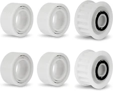 Robotic Pool Cleaner Replacement Parts: Guide Wheels & Pulley Gears 4+2 Pack