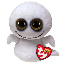 TY Beanie Boos - SPIKE the Ghost (Glitter Eyes)(Regular Size - 6 inch) - MWMTs