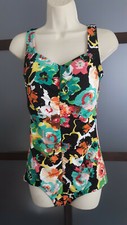 Rose Marie Reid Swimsuit Bathing Suit Maillot One-Piece Medium Center Gather