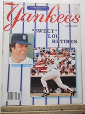 New York Yankees Magazine August 30 1984 Lou Piniella Retire Commemorative Issue