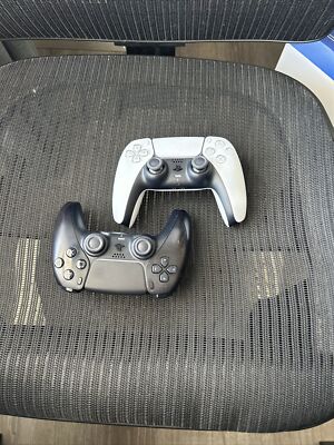 2 Sony DualSense Wireless Controllers - White & Black