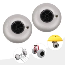 10" Beach Cart Balloon Wheels Axle Hole 20mm Replacement Sand Tires 2 Pack HOT