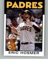 2021 Topps Update Eric Hosmer 86B-5 1986 35th Anniversary San Diego Padres