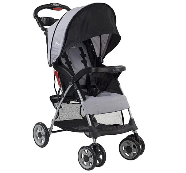 New Kolcraft Cloud Plus Lightweight Easy Fold Compact Travel Baby Stroller